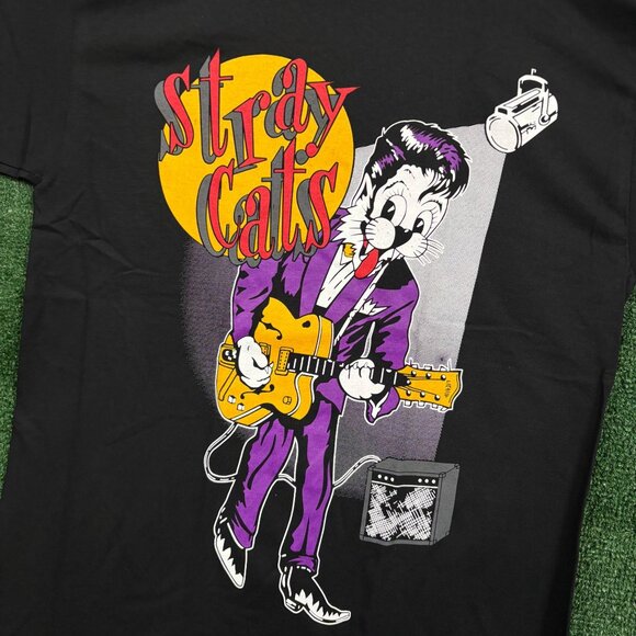 Stray Cats Runaway Boys Album Rockabilly Band T-Shirt Size Medium - Picture 4 of 4